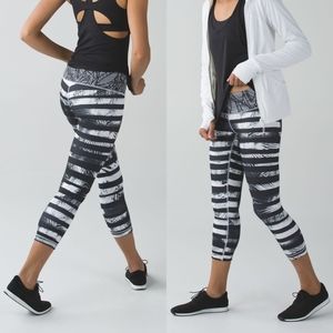Lululemon Wunder Under Crop 2 Shady Palms